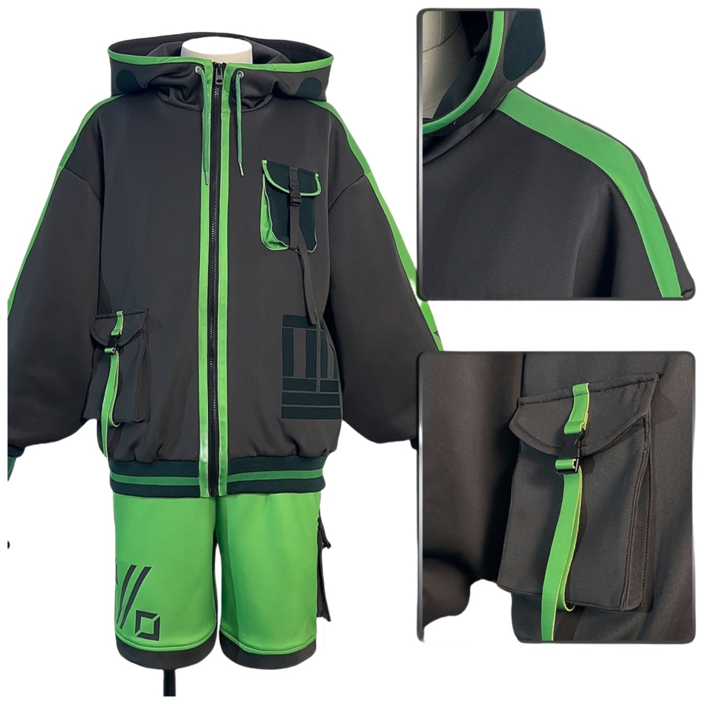 Mob Psycho 100 Shigeo Kageyama Cyberpunk Cosplay Costume - Mob Daily Outfit - Coscosmos