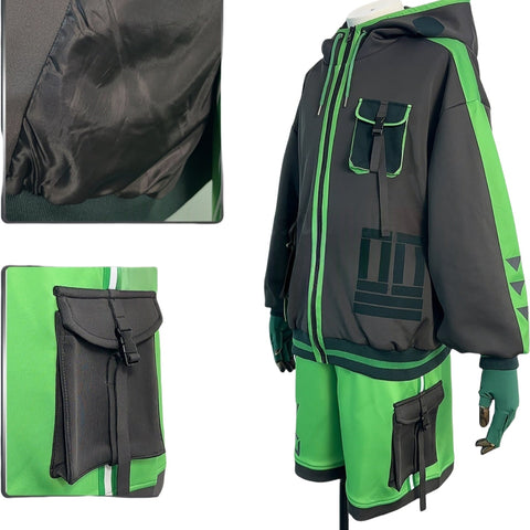 Mob Psycho 100 Shigeo Kageyama Cyberpunk Cosplay Costume - Mob Daily Outfit - Coscosmos