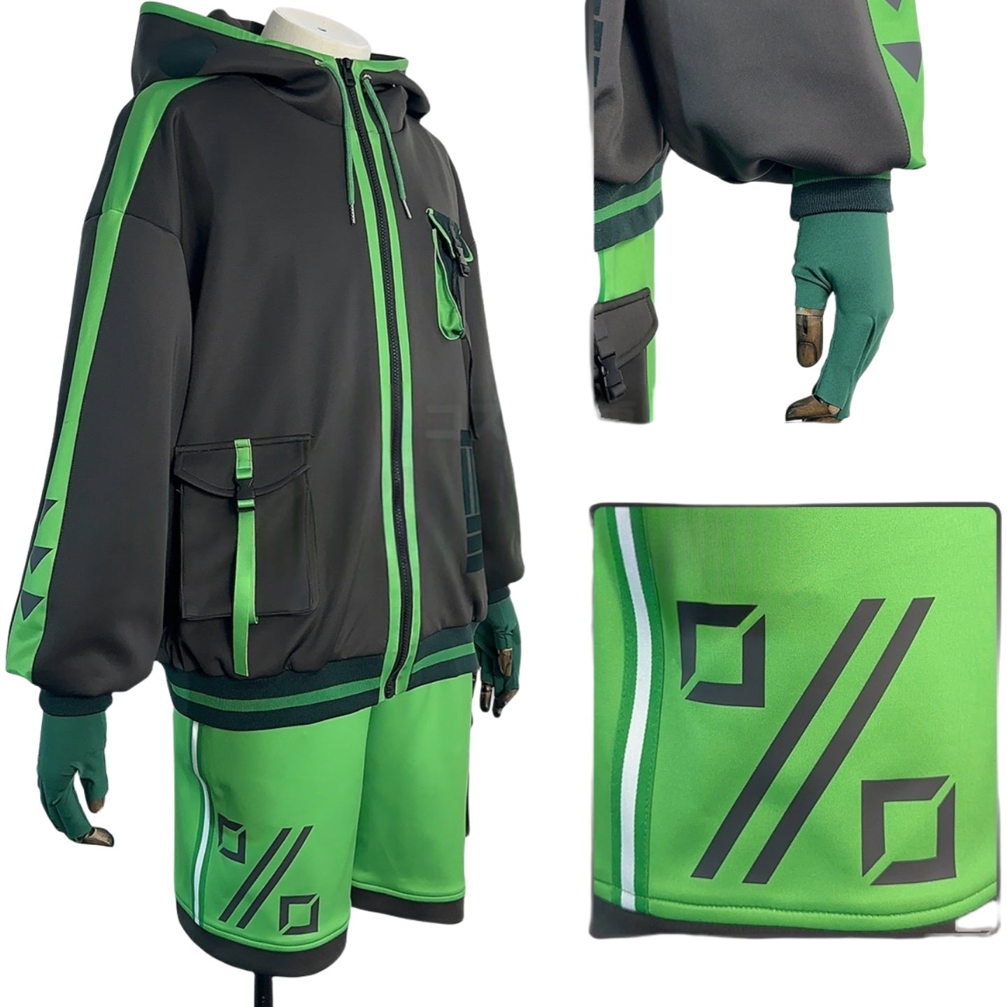 Mob Psycho 100 Shigeo Kageyama Cyberpunk Cosplay Costume - Mob Daily Outfit - Coscosmos