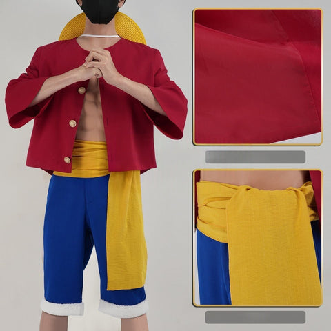 Monkey D. Luffy Cosplay Costume - Premium One Piece Anime Outfit - Coscosmos