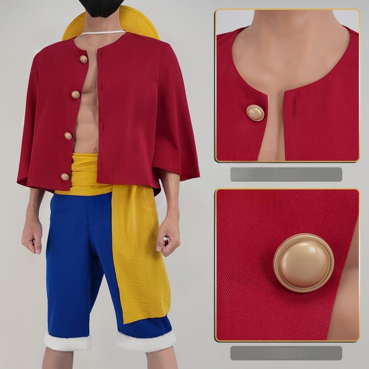Monkey D. Luffy Cosplay Costume - Premium One Piece Anime Outfit - Coscosmos