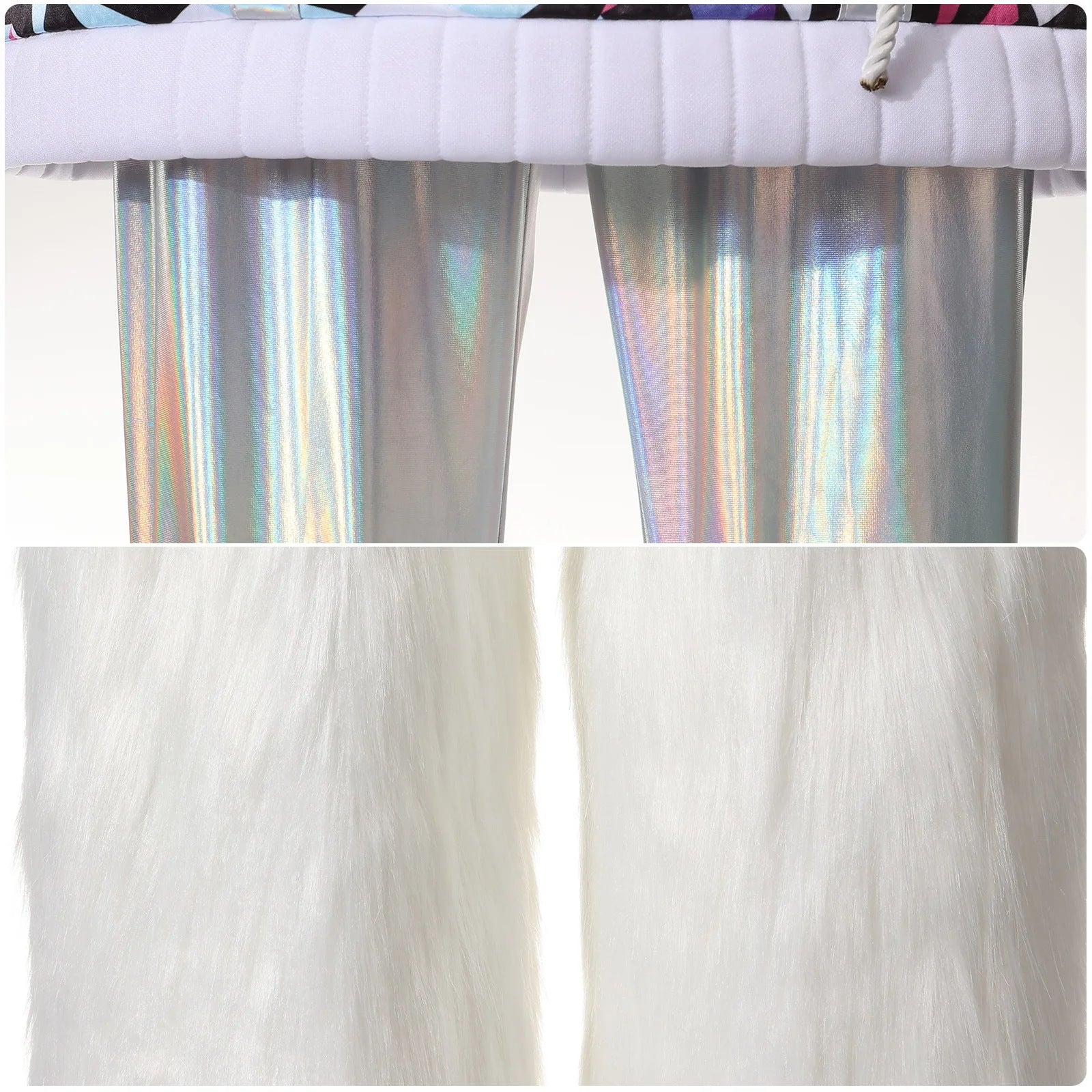 Monster High Abbey Bominable Full Cosplay Costume Christmas Party Outfit - Coscosmos