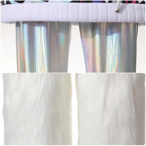 Monster High Abbey Bominable Full Cosplay Costume Christmas Party Outfit - Coscosmos