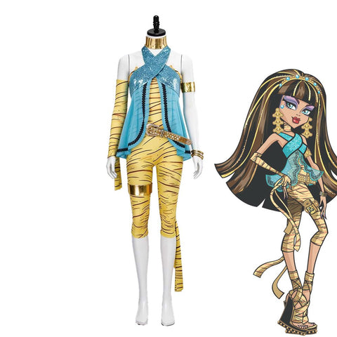 Monster High Cleo de Nile Cosplay Costume for Halloween Role Play and Themed Parties - Coscosmos