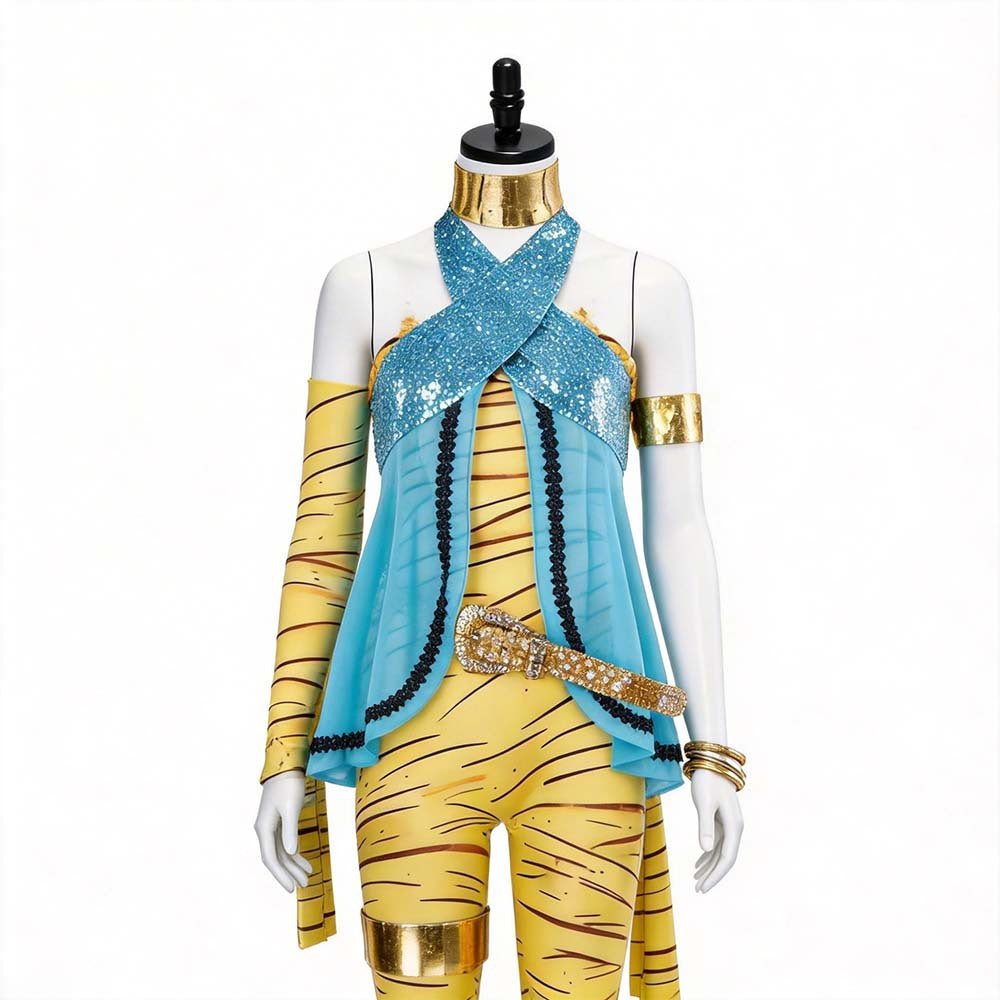 Monster High Cleo de Nile Cosplay Costume for Halloween Role Play and Themed Parties - Coscosmos