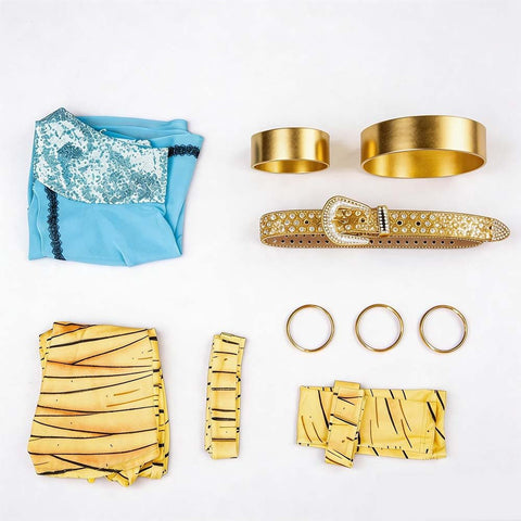 Monster High Cleo de Nile Cosplay Costume for Halloween Role Play and Themed Parties - Coscosmos