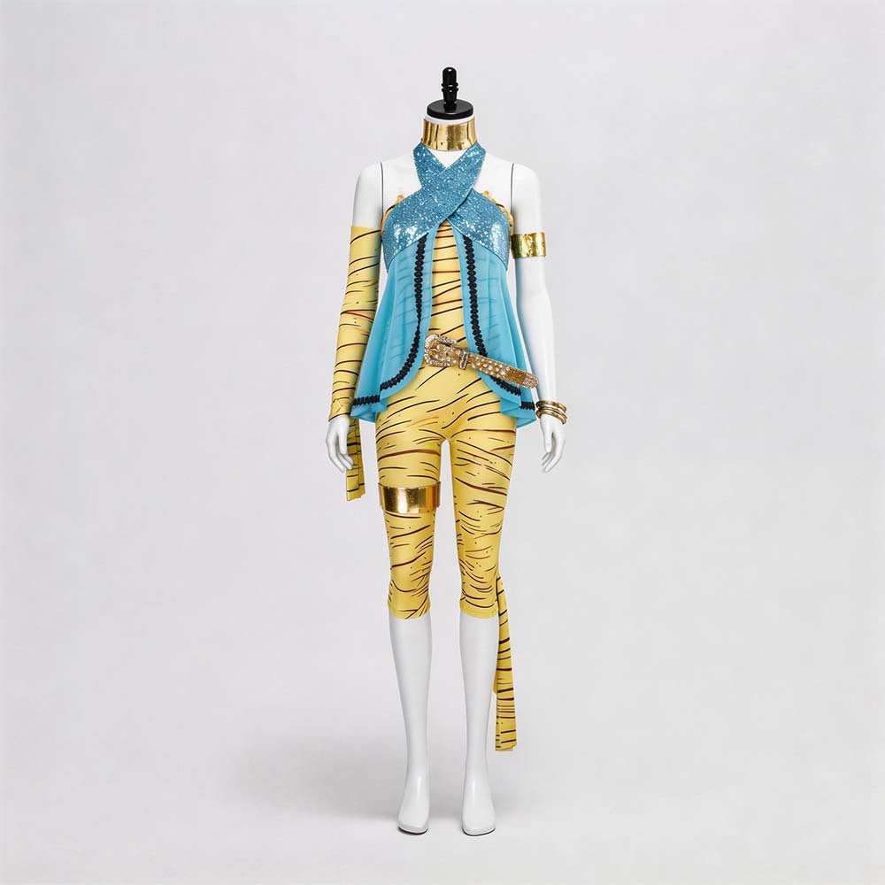 Monster High Cleo de Nile Cosplay Costume for Halloween Role Play and Themed Parties - Coscosmos