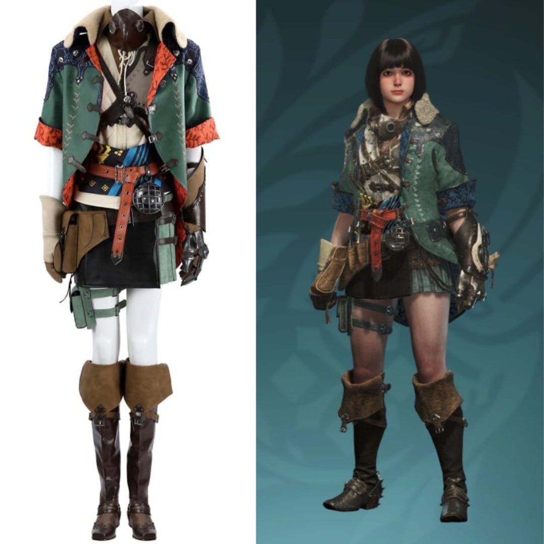 Monster Hunter Wilds Female Hope Armor Set Cosplay Costume - Coscosmos
