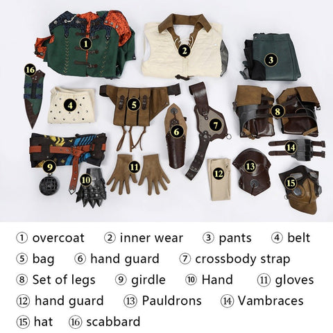Monster Hunter Wilds: Hope Armor Set Male – Adult Cosplay Costume - Coscosmos