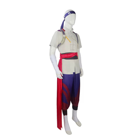 Mortal Kombat 1 Fire God Liu Kang Cosplay Full Set Halloween Costume Outfit - Coscosmos