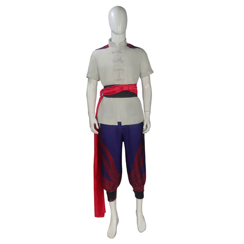 Mortal Kombat 1 Fire God Liu Kang Cosplay Full Set Halloween Costume Outfit - Coscosmos