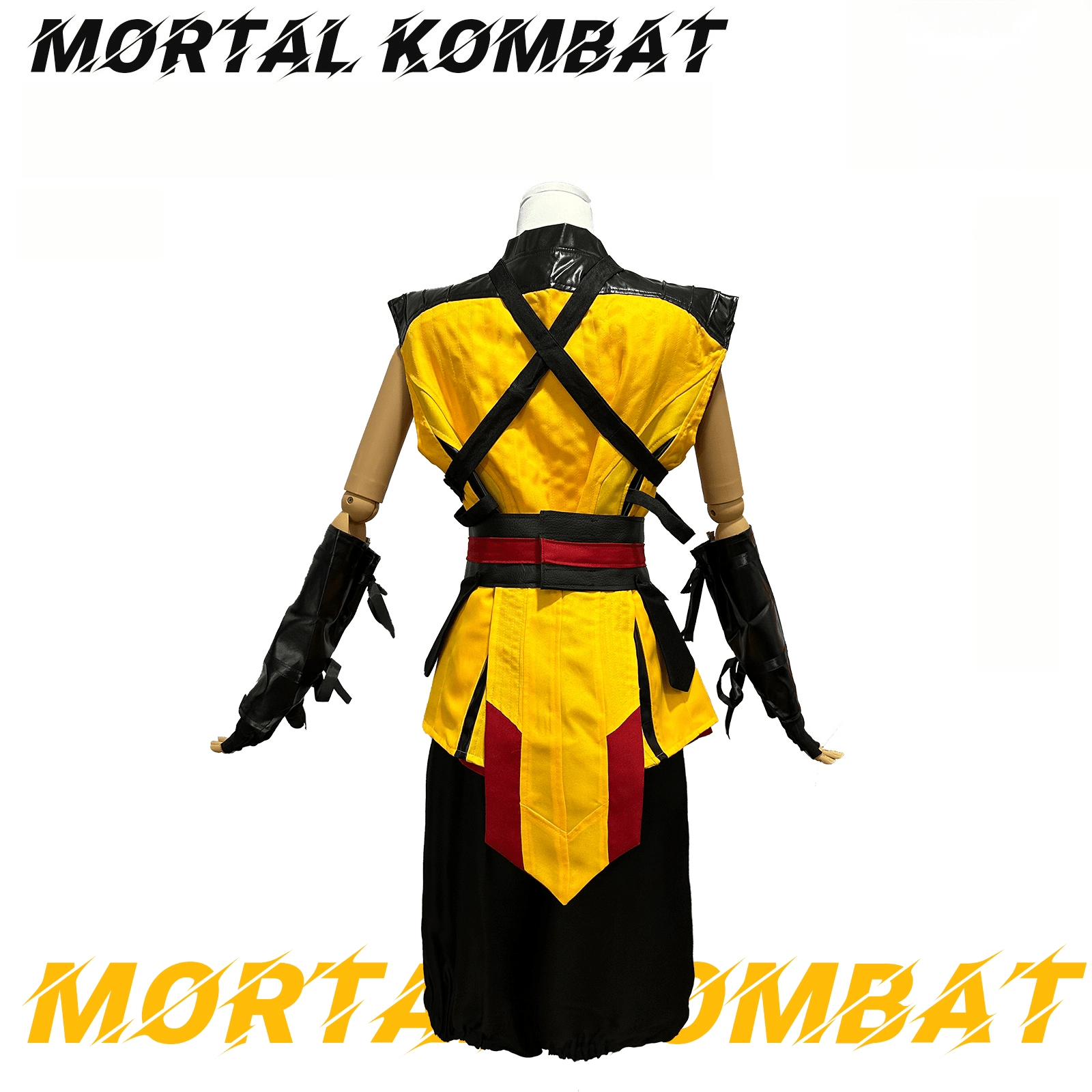 Mortal Kombat Scorpion Cosplay Costume Men Halloween Roleplay Outfit - Coscosmos