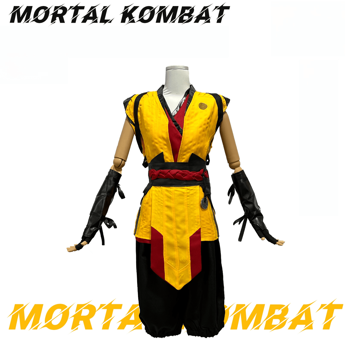 Mortal Kombat Scorpion Cosplay Costume Men Halloween Roleplay Outfit - Coscosmos