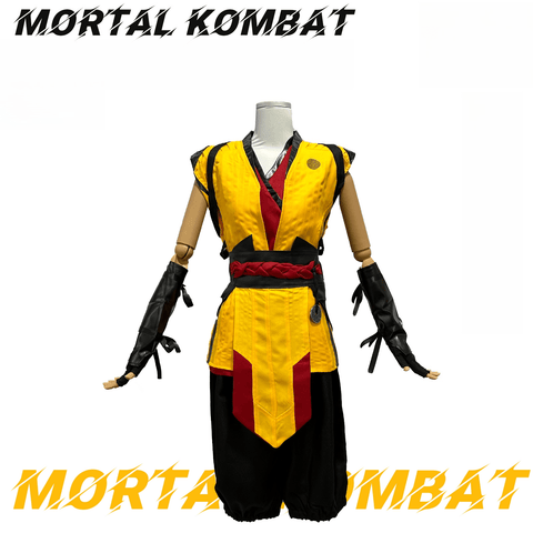 Mortal Kombat Scorpion Cosplay Costume Men Halloween Roleplay Outfit - Coscosmos