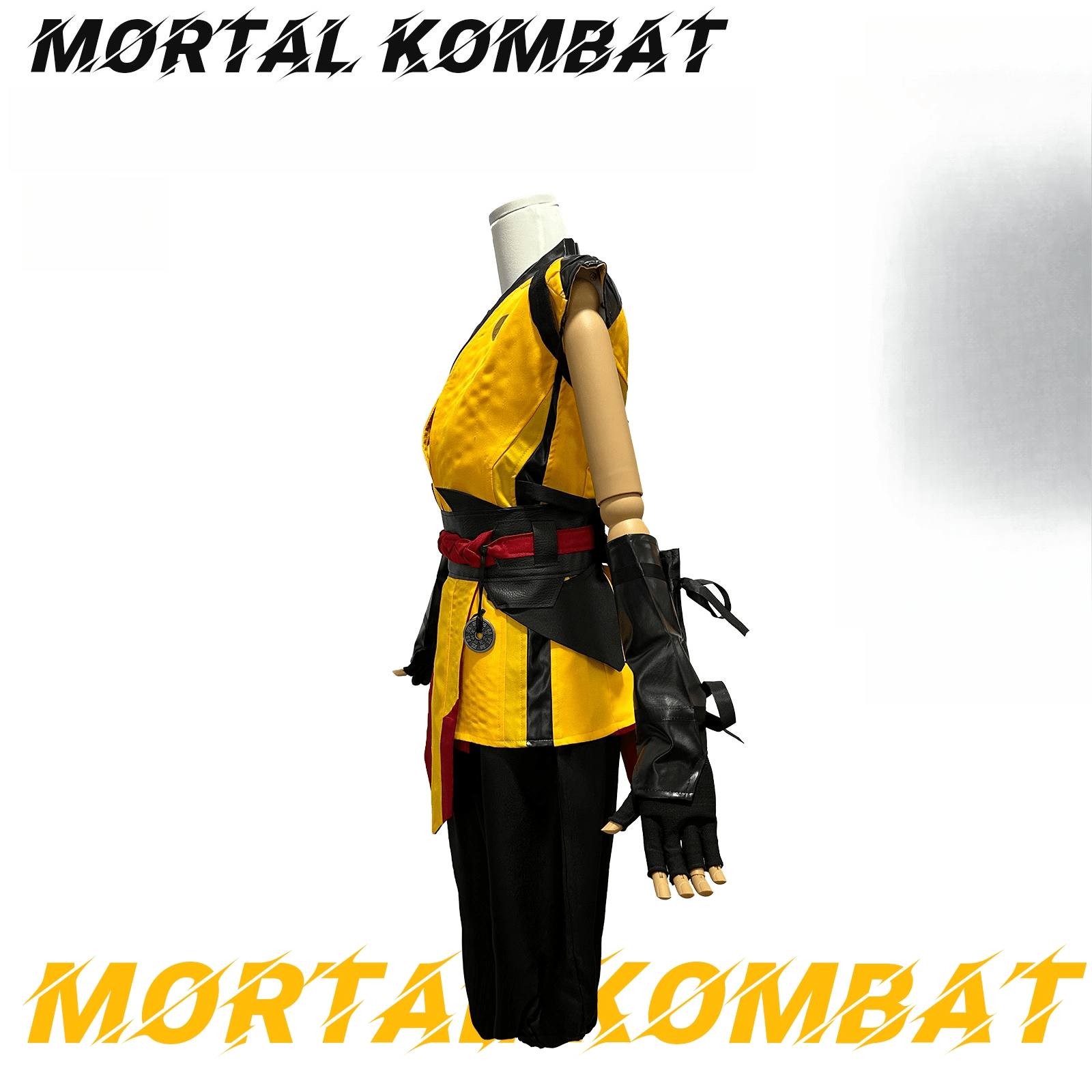 Mortal Kombat Scorpion Cosplay Costume Men Halloween Roleplay Outfit - Coscosmos