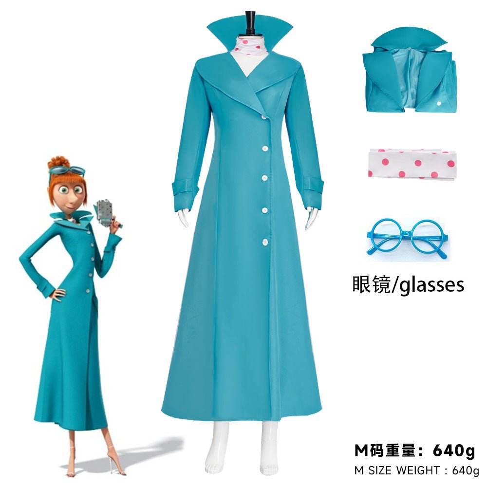 Movie 'Despicable Me' Lucy Cosplay Costume Halloween Role Play Gru's Wife Lucy Cosplay - Coscosmos