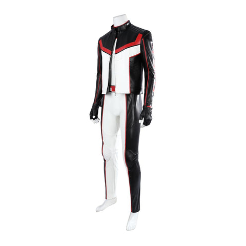 Movie Superhero Mister Terrific Cosplay - PU Leather Stand Collar Jacket & Tights - DC Universe Superhero - Coscosmos