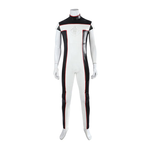 Movie Superhero Mister Terrific Cosplay - PU Leather Stand Collar Jacket & Tights - DC Universe Superhero - Coscosmos