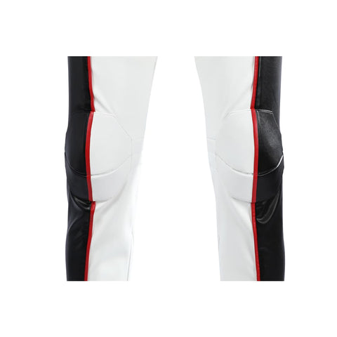 Movie Superhero Mister Terrific Cosplay - PU Leather Stand Collar Jacket & Tights - DC Universe Superhero - Coscosmos