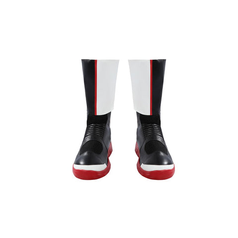 Movie Superhero Mister Terrific Cosplay - PU Leather Stand Collar Jacket & Tights - DC Universe Superhero - Coscosmos