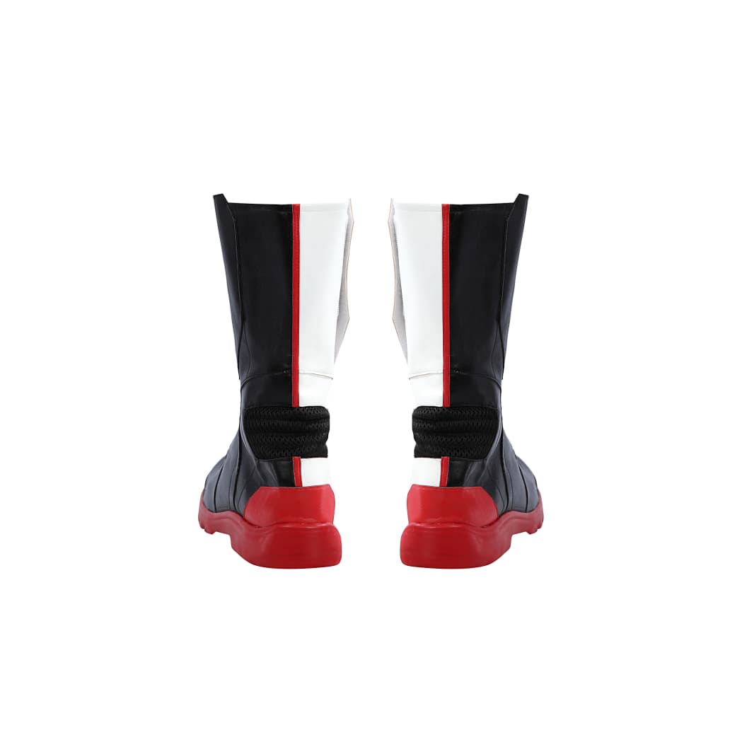 Movie Superhero Mister Terrific Cosplay - PU Leather Stand Collar Jacket & Tights - DC Universe Superhero - Coscosmos