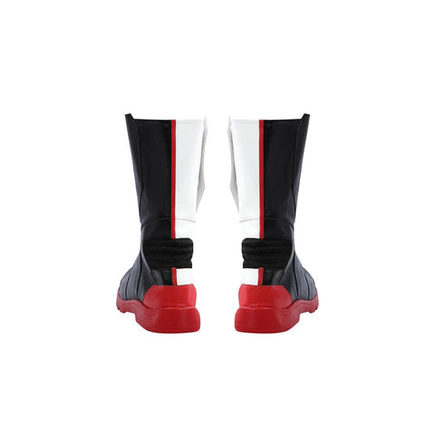 Movie Superhero Mister Terrific Cosplay - PU Leather Stand Collar Jacket & Tights - DC Universe Superhero - Coscosmos