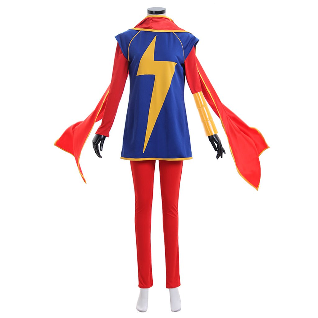 Ms. Kamala Khan Cosplay Costume - Superhero Captain Marvel Cosplay Suit | Coscosmos - Coscosmos