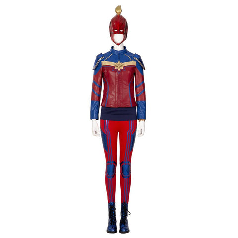 Ms. Marvel Halloween Cosplay Kamala Khan Battle Suit Costume Set - Coscosmos