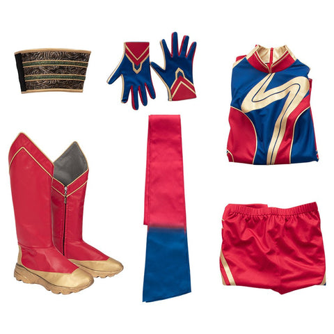 Ms. Marvel Kamala Khan Cosplay Costume from Captain Marvel 2 - Coscosmos