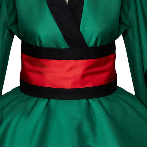 My Hero Academia Deku Cosplay Costume - Izuku Midoriya Red Belt Hero Outfit Kimono Set - Coscosmos