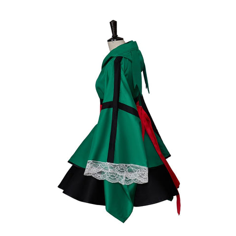 My Hero Academia Deku Cosplay Costume - Izuku Midoriya Red Belt Hero Outfit Kimono Set - Coscosmos
