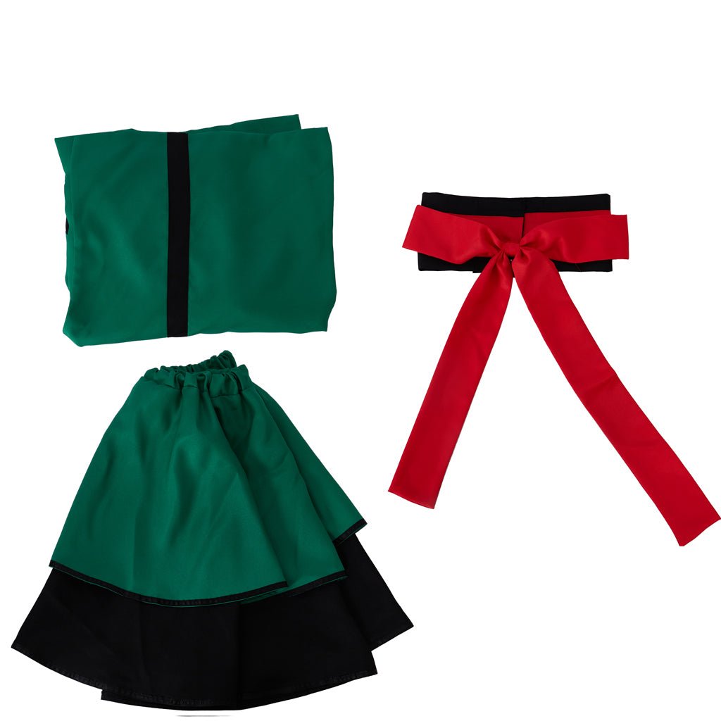 My Hero Academia Deku Cosplay Costume - Izuku Midoriya Red Belt Hero Outfit Kimono Set - Coscosmos