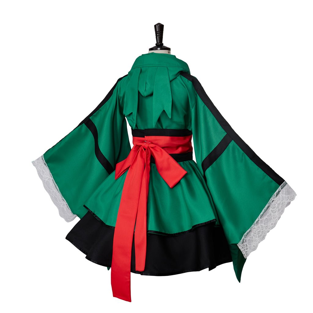 My Hero Academia Deku Cosplay Costume - Izuku Midoriya Red Belt Hero Outfit Kimono Set - Coscosmos