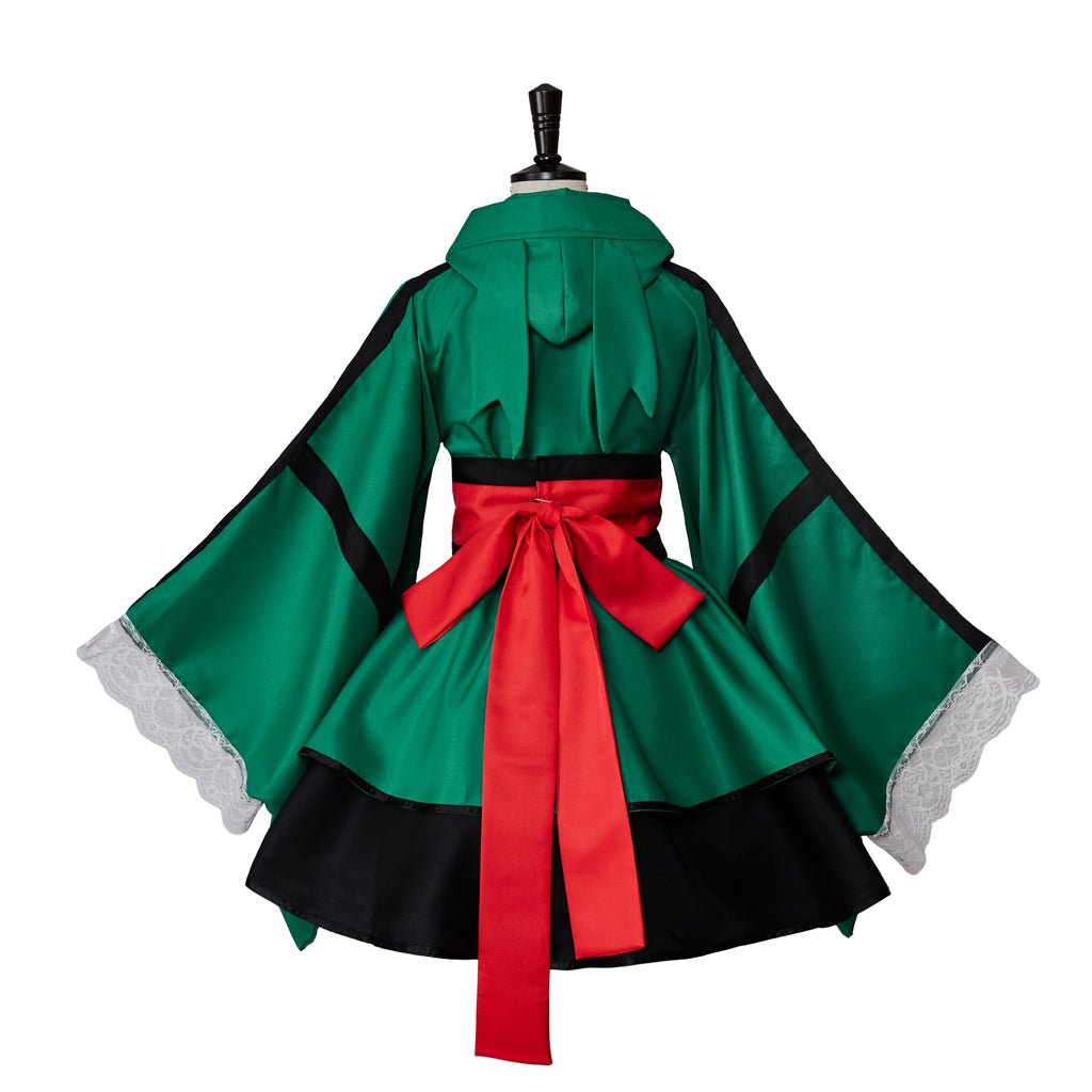 My Hero Academia Deku Cosplay Costume - Izuku Midoriya Red Belt Hero Outfit Kimono Set - Coscosmos