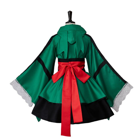 My Hero Academia Deku Cosplay Costume - Izuku Midoriya Red Belt Hero Outfit Kimono Set - Coscosmos