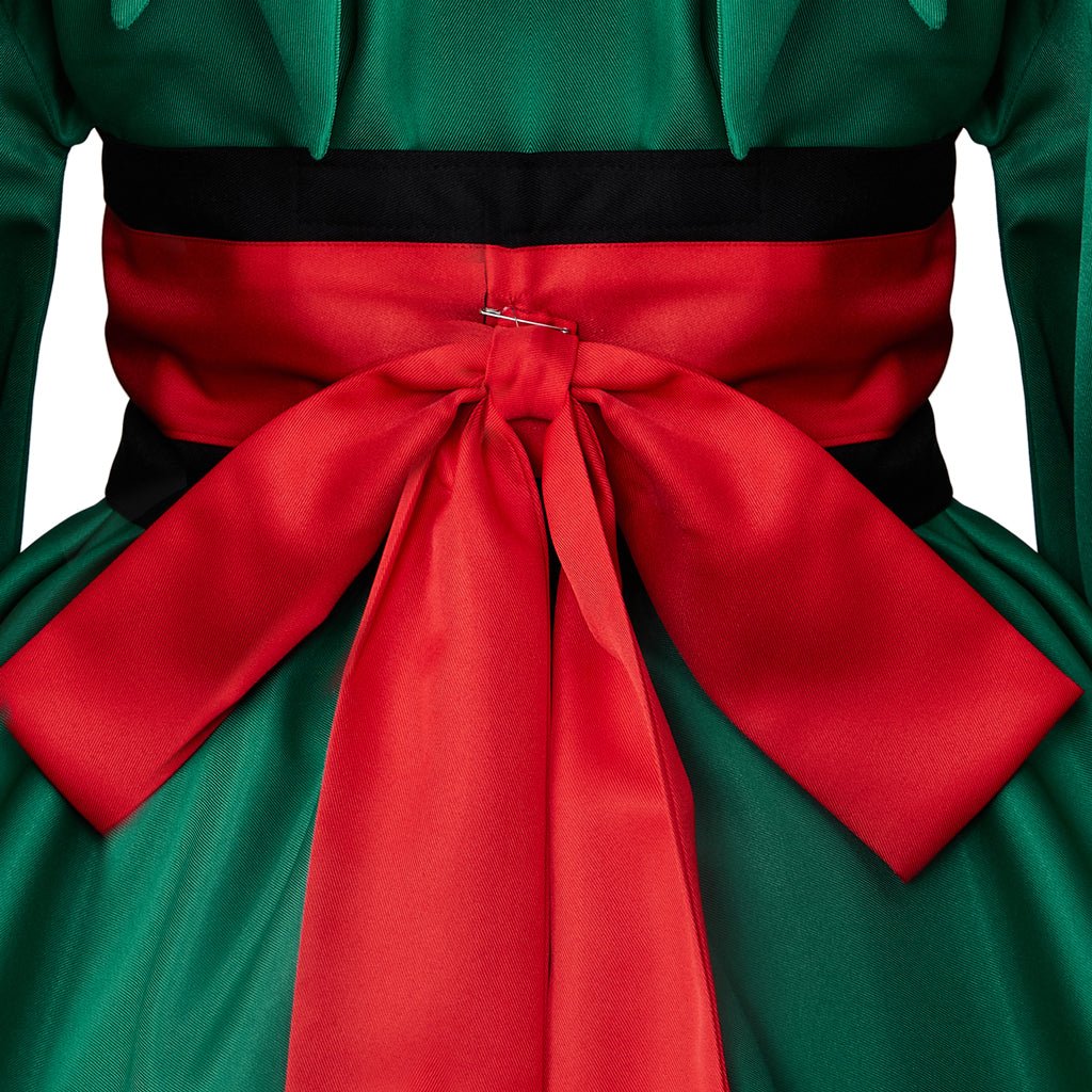 My Hero Academia Deku Cosplay Costume - Izuku Midoriya Red Belt Hero Outfit Kimono Set - Coscosmos