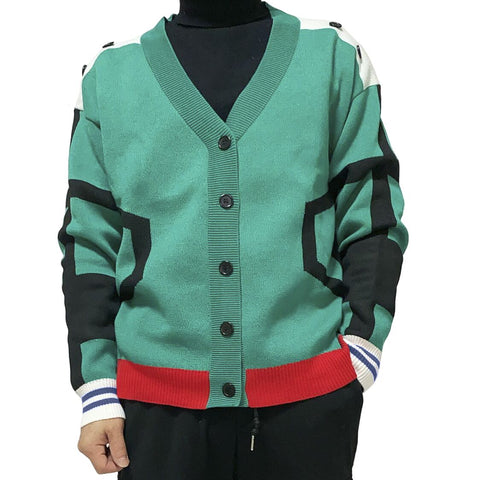 My Hero Academia Izuku Midoriya "Deku" Knitted Cardigan Sweater - Anime Cosplay Casual Wear - Coscosmos
