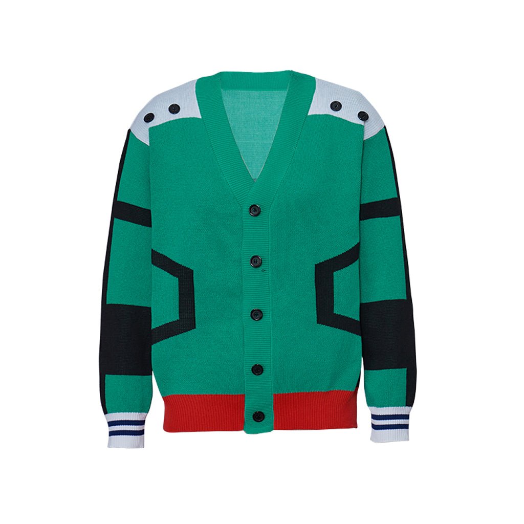 My Hero Academia Izuku Midoriya "Deku" Knitted Cardigan Sweater - Anime Cosplay Casual Wear - Coscosmos