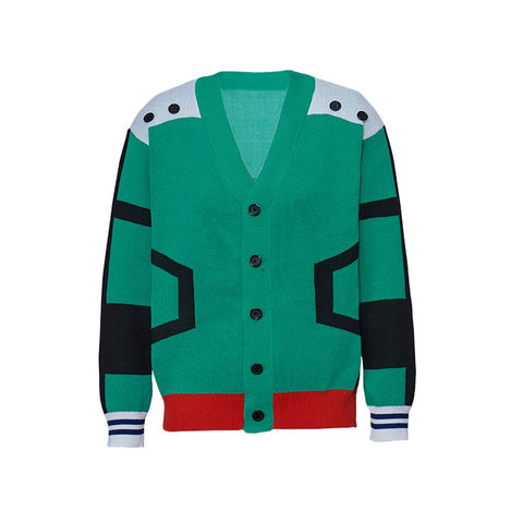 My Hero Academia Izuku Midoriya "Deku" Knitted Cardigan Sweater - Anime Cosplay Casual Wear - Coscosmos