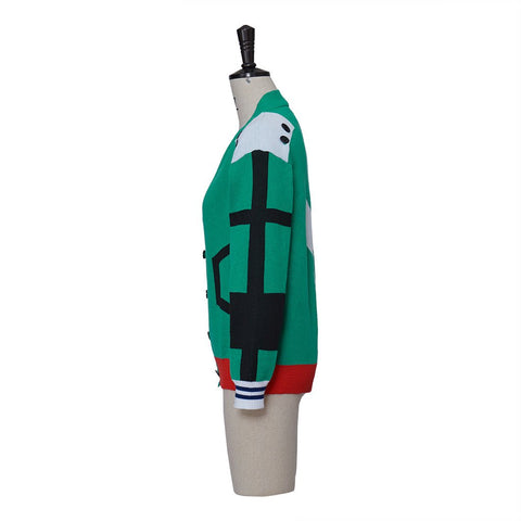 My Hero Academia Izuku Midoriya "Deku" Knitted Cardigan Sweater - Anime Cosplay Casual Wear - Coscosmos