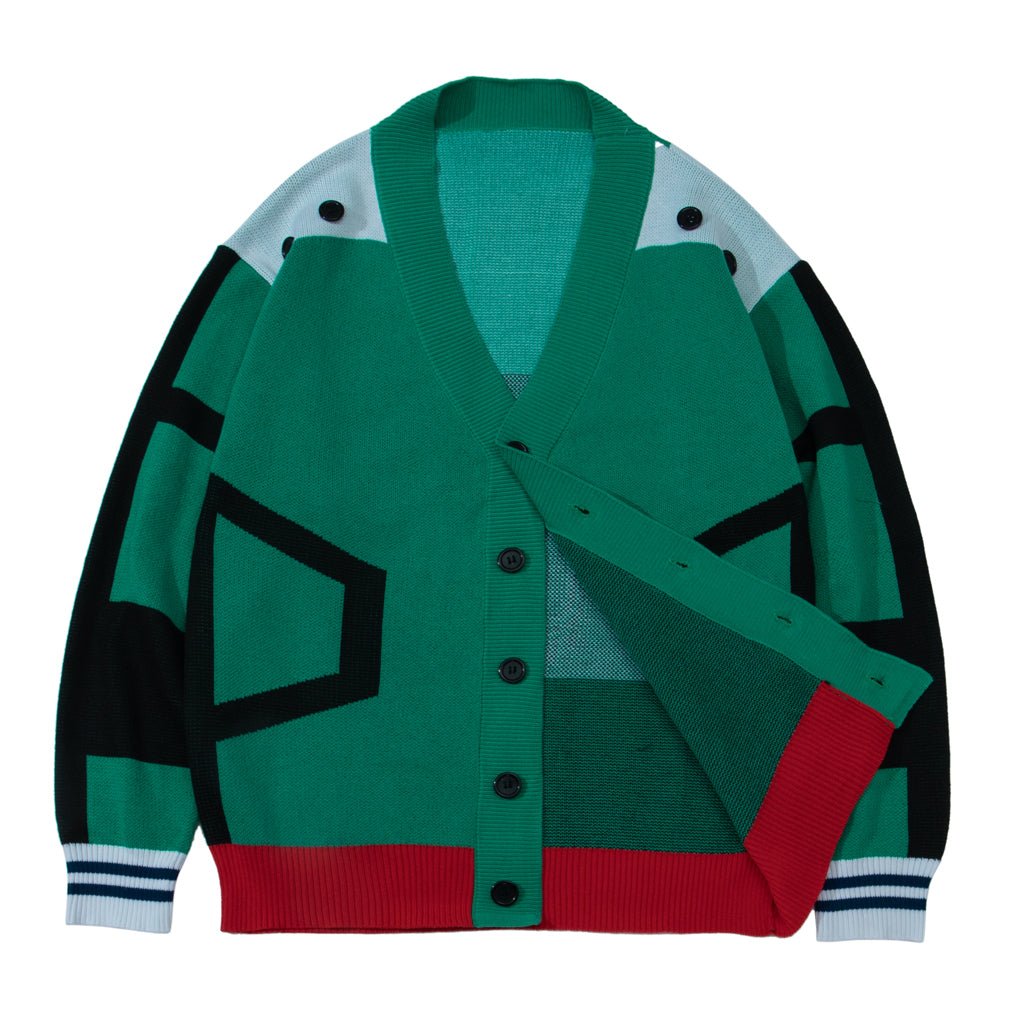 My Hero Academia Izuku Midoriya "Deku" Knitted Cardigan Sweater - Anime Cosplay Casual Wear - Coscosmos