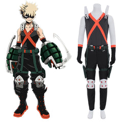 My Hero Academia Katsuki Bakugou Cosplay Costume Full Set - Explosive Hero Style - Coscosmos