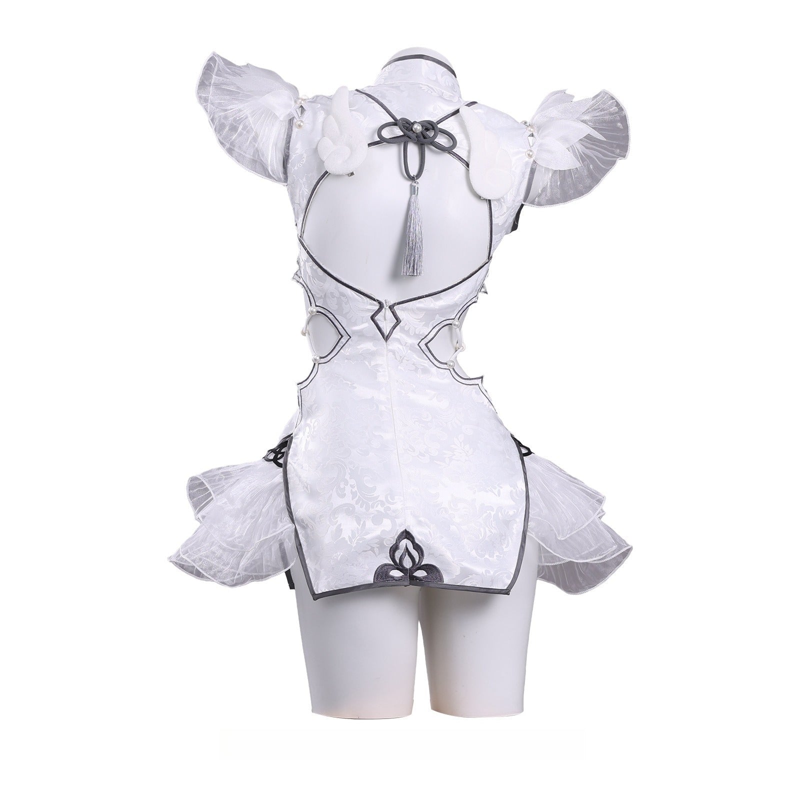 Naraka: Bladepoint Yin Ziping Jade Soul Ice Heart Cheongsam Cosplay Costume - Coscosmos