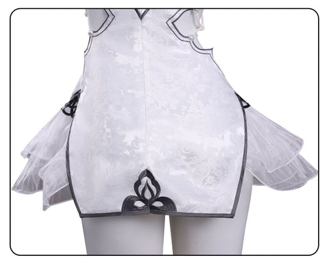 Naraka: Bladepoint Yin Ziping Jade Soul Ice Heart Cheongsam Cosplay Costume - Coscosmos