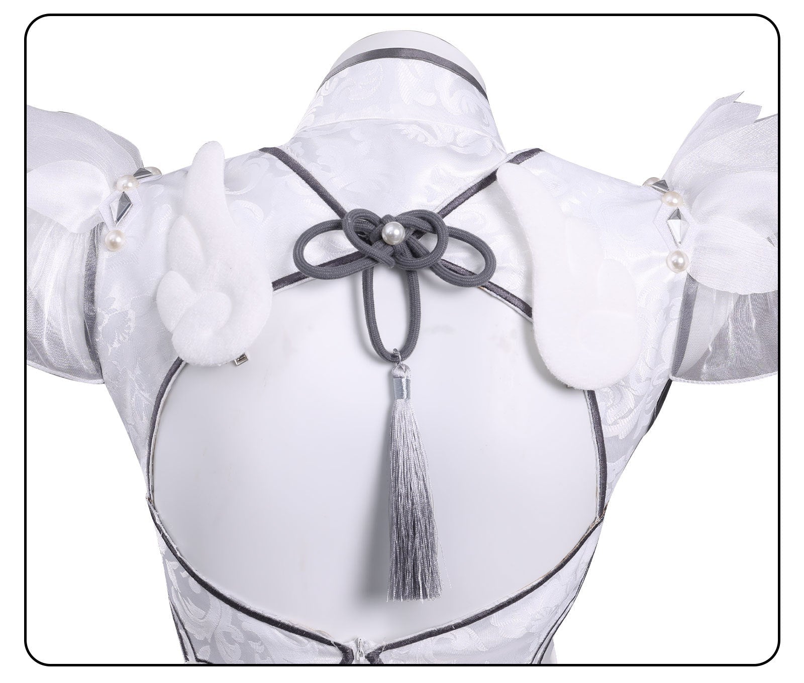 Naraka: Bladepoint Yin Ziping Jade Soul Ice Heart Cheongsam Cosplay Costume - Coscosmos