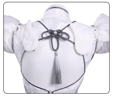 Naraka: Bladepoint Yin Ziping Jade Soul Ice Heart Cheongsam Cosplay Costume - Coscosmos