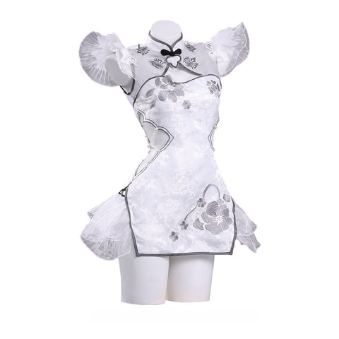Naraka: Bladepoint Yin Ziping Jade Soul Ice Heart Cheongsam Cosplay Costume - Coscosmos