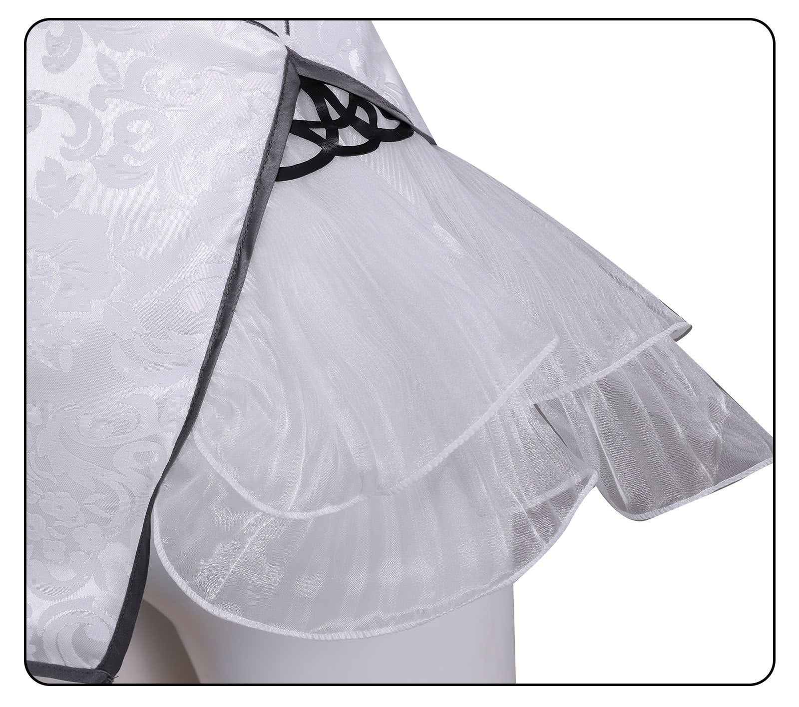 Naraka: Bladepoint Yin Ziping Jade Soul Ice Heart Cheongsam Cosplay Costume - Coscosmos