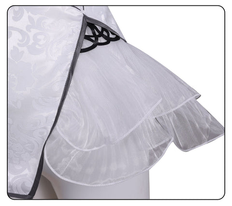 Naraka: Bladepoint Yin Ziping Jade Soul Ice Heart Cheongsam Cosplay Costume - Coscosmos