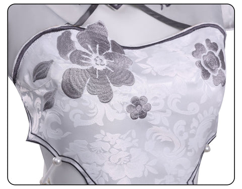 Naraka: Bladepoint Yin Ziping Jade Soul Ice Heart Cheongsam Cosplay Costume - Coscosmos